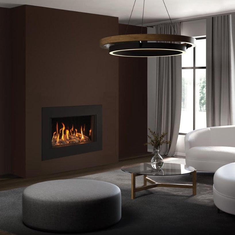 Gazco Onyx Avanti 65 Balanced Flue Log Effect Gas Fire with Expression Frame