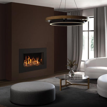 Gazco Onyx Avanti 65 Balanced Flue Log Effect Gas Fire with Expression Frame