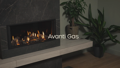 Gazco Onyx Avanti 85 Balanced Flue Log Effect Gas Fire with Edge Plus Frame