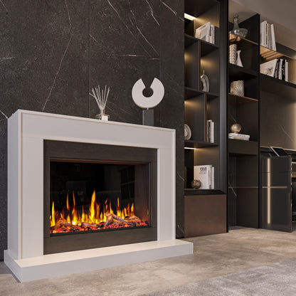 Flamora Bettola 800 Timber Electric Fireplace Suite for New Home Build Appartments