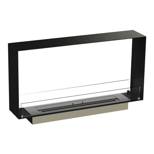 ScandiFlame Foco 1T Meter Double Side Bioethanol Tunnel Fire.