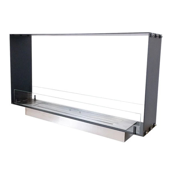 ScandiFlame Foco 1T Meter Double Side Bioethanol Tunnel Fire.