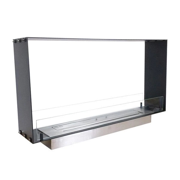 ScandiFlame Foco 1T Meter Double Side Bioethanol Tunnel Fire.