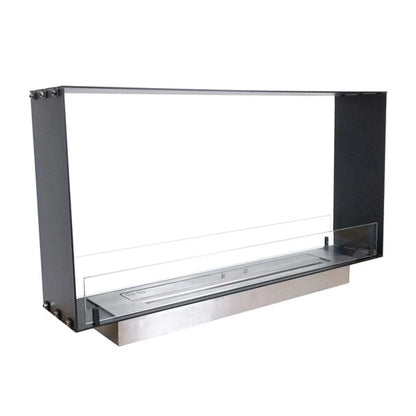 ScandiFlame Foco 1T Meter Double Side Bioethanol Tunnel Fire.