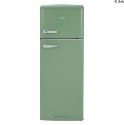 CDA Betty RETRO 1950's Style 55cm Fridge Freezer - H 144 cm x W 55 cm x D 61.5 cm