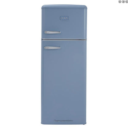 CDA Betty RETRO 1950's Style 55cm Fridge Freezer - H 144 cm x W 55 cm x D 61.5 cm