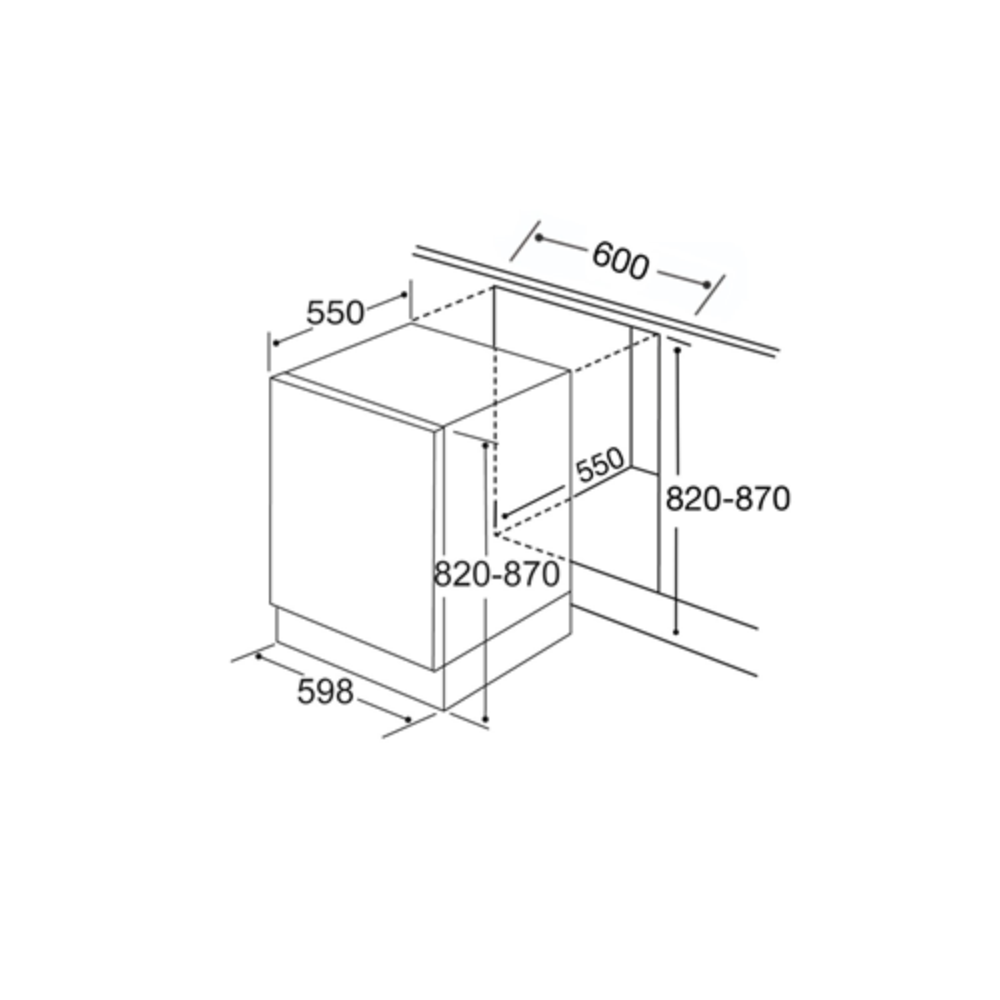 CDA CDI6121 Integrated Dishwasher