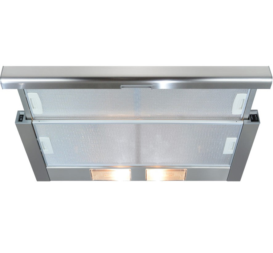 CDA CTE Telescopic Range of Extractor Cooker Hoods in Stainless Steel 90cm