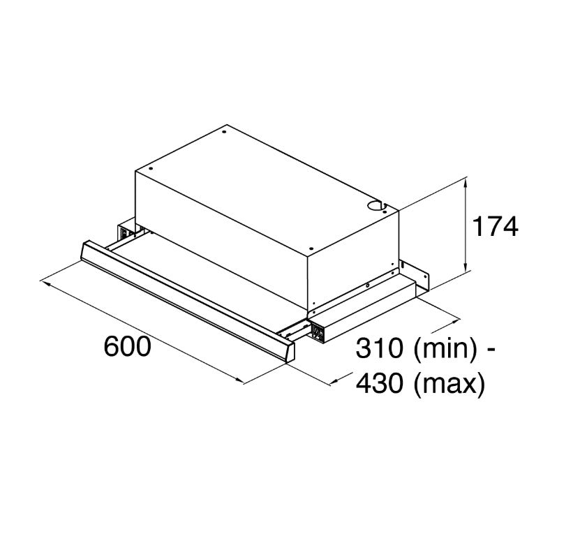 CDA CTE Telescopic Range of Extractor Cooker Hoods in Stainless Steel