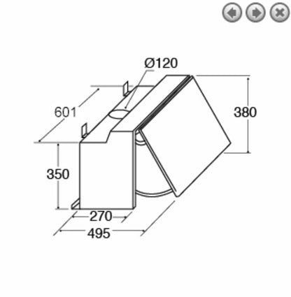 CDA EIN60FSI integrated Extractor Hood Designed 60cm