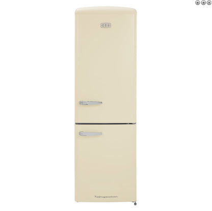 CDA Florence Retro 50s-Style Frost Free Fridge Freezer -H 199 cm x W 60 cm x D 72.5 cm