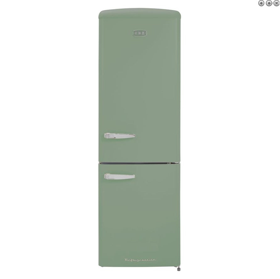 CDA Florence Retro 50s-Style Frost Free Fridge Freezer -H 199 cm x W 60 cm x D 72.5 cm