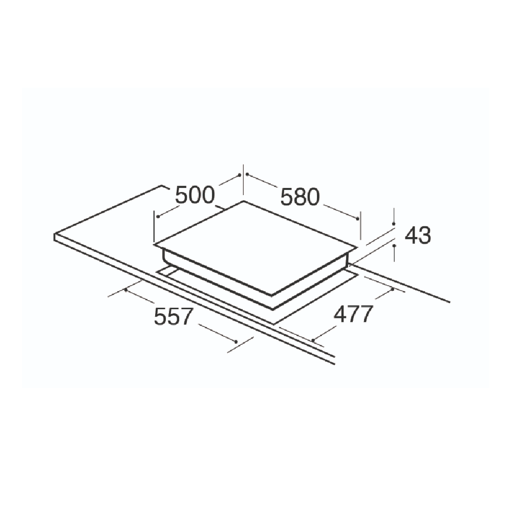 CDA HG6351SS Four Burner Gas Hob