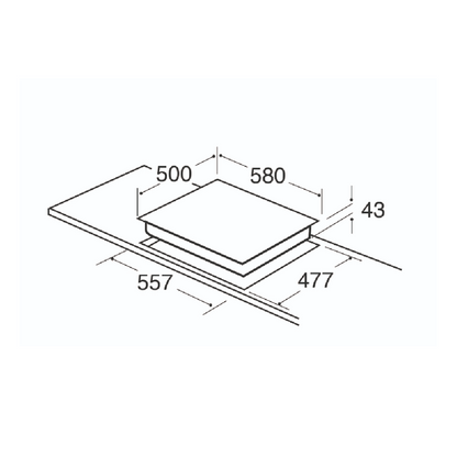 CDA HG6351SS Four Burner Gas Hob