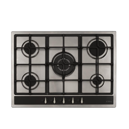 CDA HG7351SS Five Burner Gas Hob in Stainless Steel