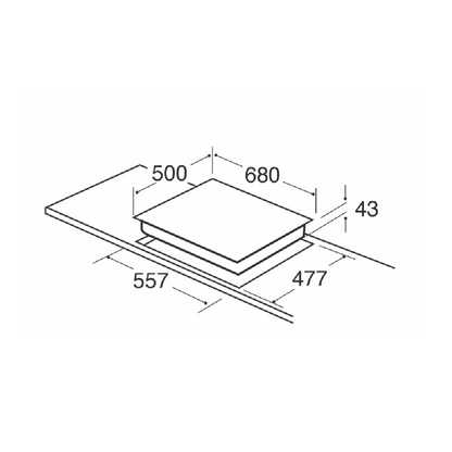 CDA HG7351SS Five Burner Gas Hob in Stainless Steel