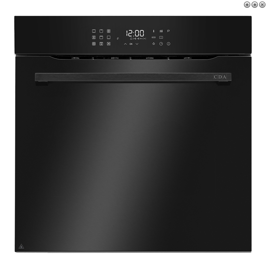 CDA Kitchen Appliance Premium Pack E: Built-In 2 by 13-Function Pyrolytic Ovens with Frameless 5-Zone Induction Hob