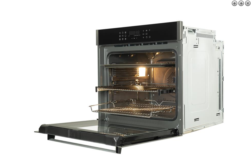 CDA Kitchen Appliance Premium Pack E: Built-In 2 by 13-Function Pyrolytic Ovens with Frameless 5-Zone Induction Hob