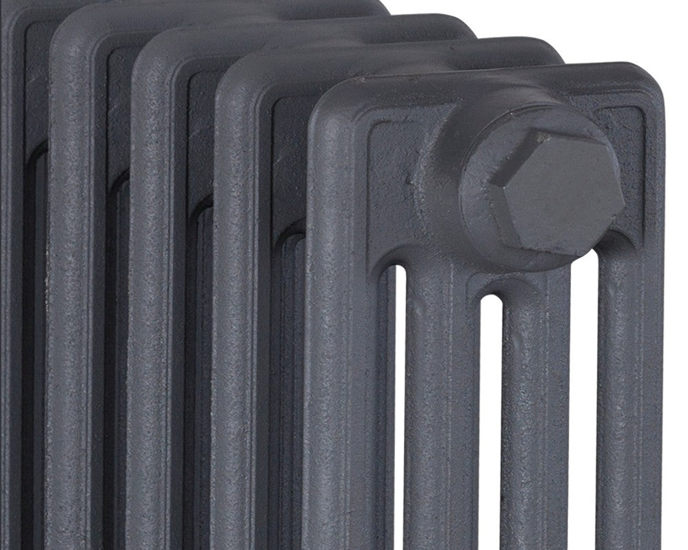 Victorian Cast Iron Radiator–4 Column 19 Section,660 High by W770 by D140mm,(Primed Grey)