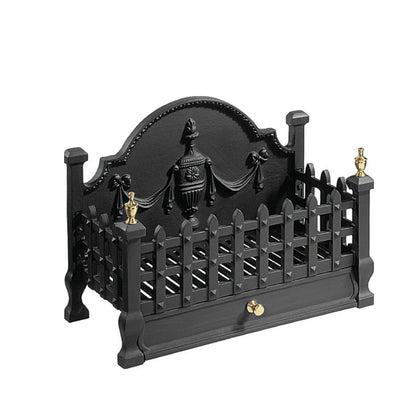 Castle Remote Controlled Gas Basket Fire with tailored Coal Effect Gas Inset Fire