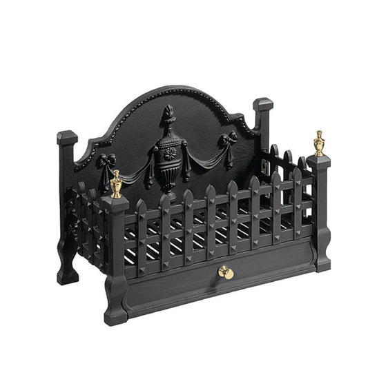 Castle Remote Controlled Gas Basket Fire with tailored Coal Effect Gas Inset Fire