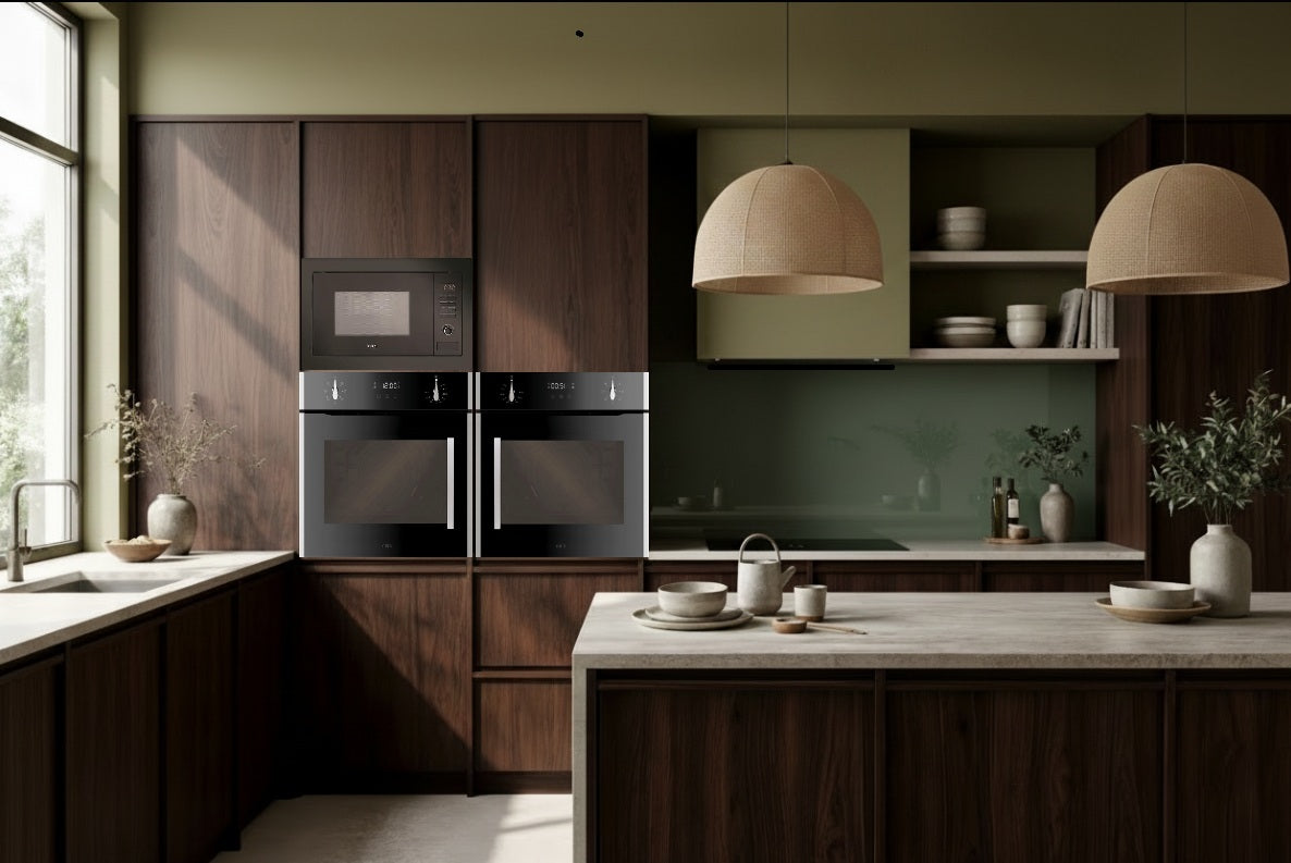 Built In Gas Double Oven 90cm Replacement Pack Gas Oven,Electric Grill,Rotisserie & Blank Panel