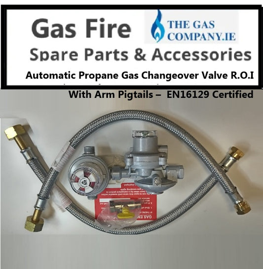 Automatic Propane LPG Gas Auto Changeover Valve R.O.I with Arm Pigtails EN16129 Certified