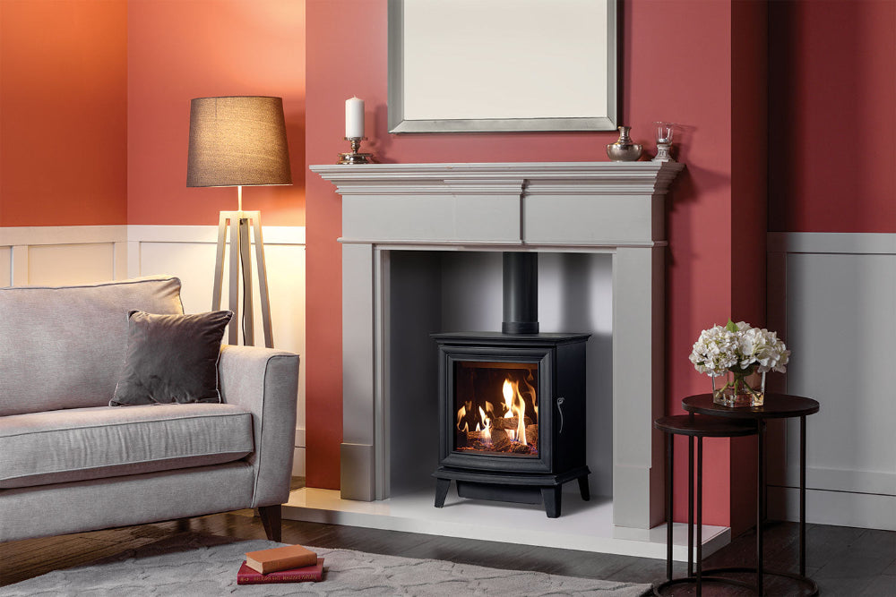 Gazco Chesterfield Gas Stove in Terracotta Room setting