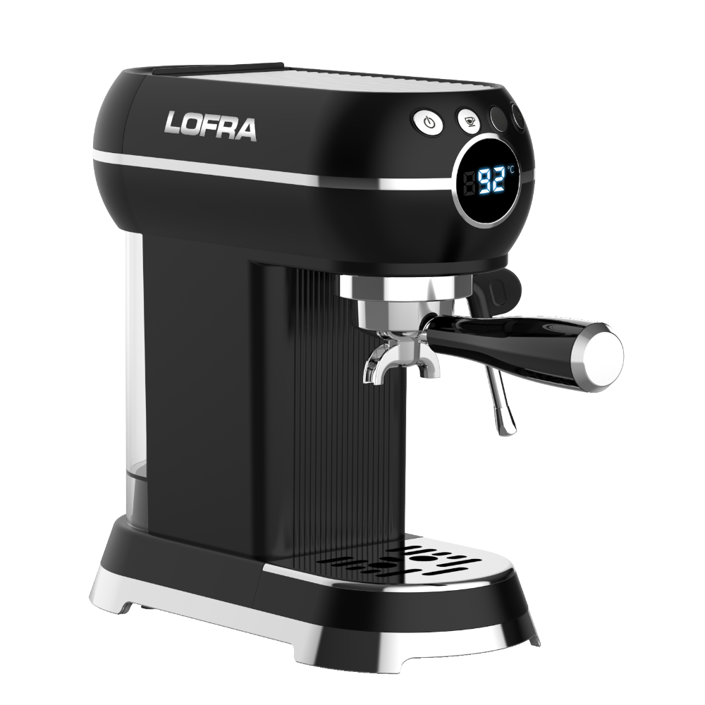 50's Lofra Retro Style Italian Espresso Coffee Machine - Dolcevita Black | IYANM2SA/1