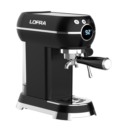50's Lofra Retro Style Italian Espresso Coffee Machine - Dolcevita Black | IYANM2SA/1