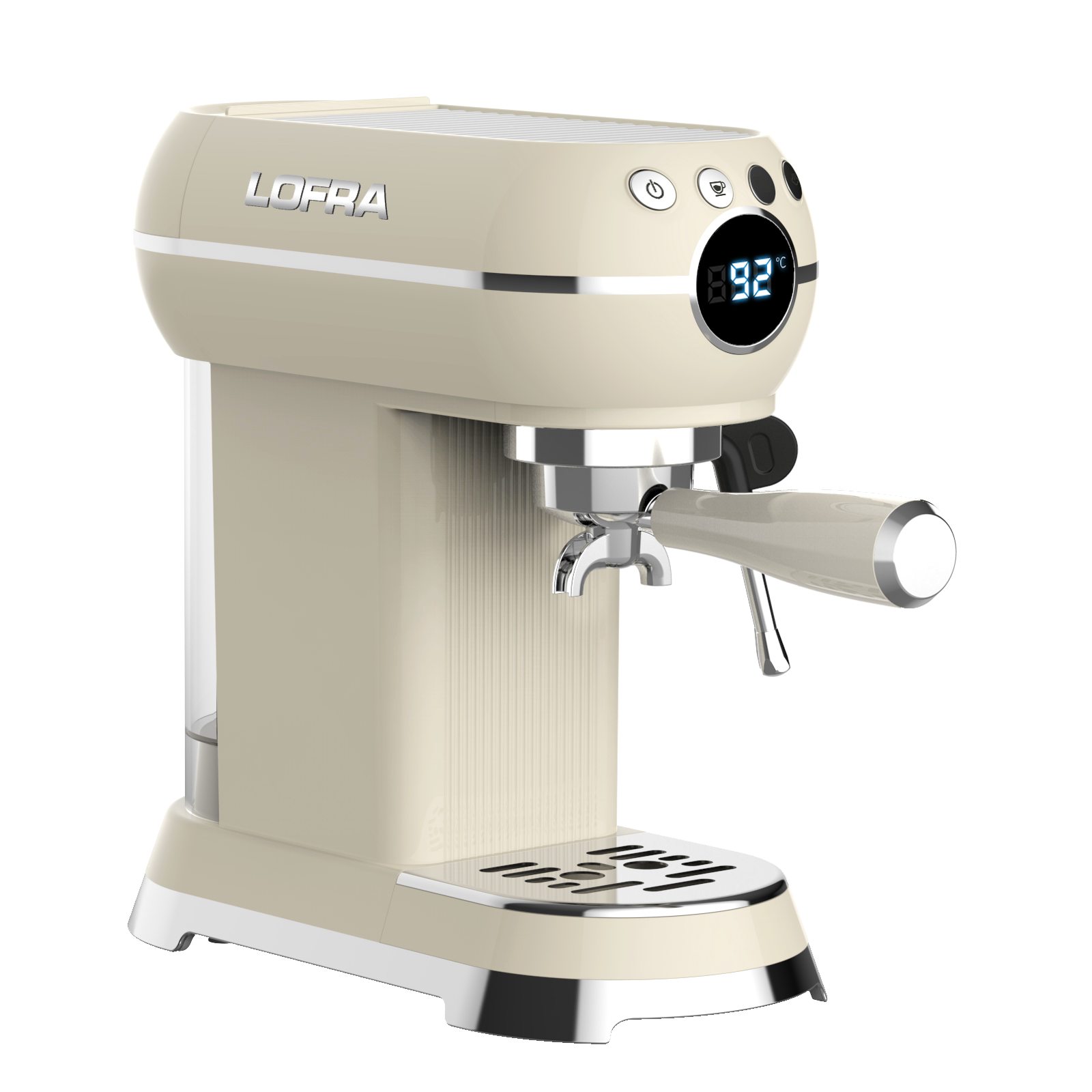 Lofra Classic Italian Coffee Maker Range for Kitchen Countertop  "La Dolce Range" Cream Side On Image