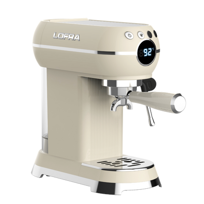 50's Lofra Retro Style Italian Espresso Coffee Machine - Dolcevita Cream | IYABI2SA/1