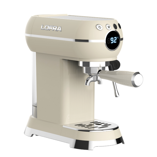 50's Lofra Retro Style Italian Espresso Coffee Machine - Dolcevita Cream | IYABI2SA/1
