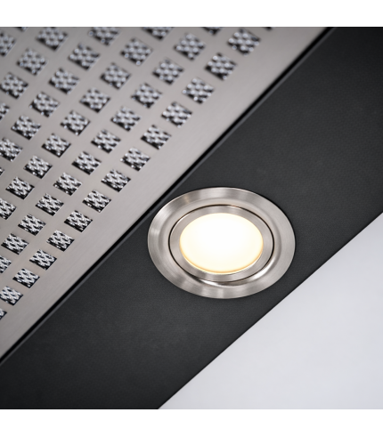Luxair Novelle-Std 120cm Canopy Hood Built-In Kitchen Extractor Fan, Quiet Brushless Motor