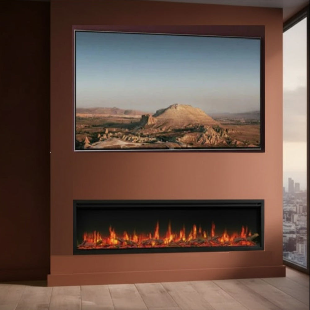 Gazco Atmos FX 165r Electric Fire for Feature Wall Fire Media Wall Installations FireFX