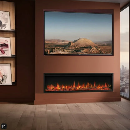 Gazco Atmos FX 165r Electric Fire for Feature Wall Fire Media Wall Installations FireFX