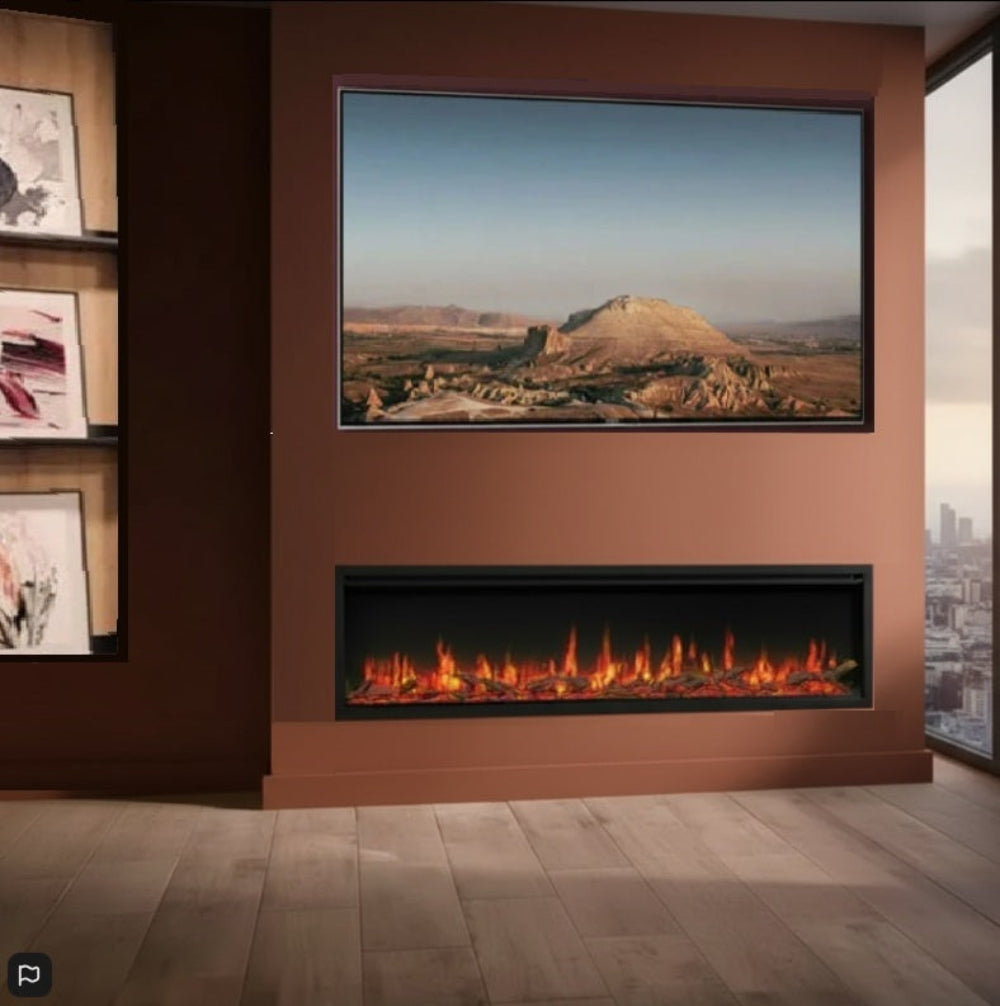 Gazco Atmos FX 165r Electric Fire for Feature Wall Fire Media Wall Installations FireFX