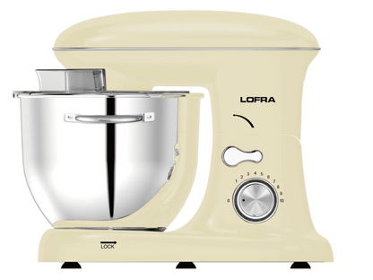 50's Lofra Retro Style Planetaria 5L Kitchen Stand Food Mixer in Dolcevita Cream ISABI50PMX/1