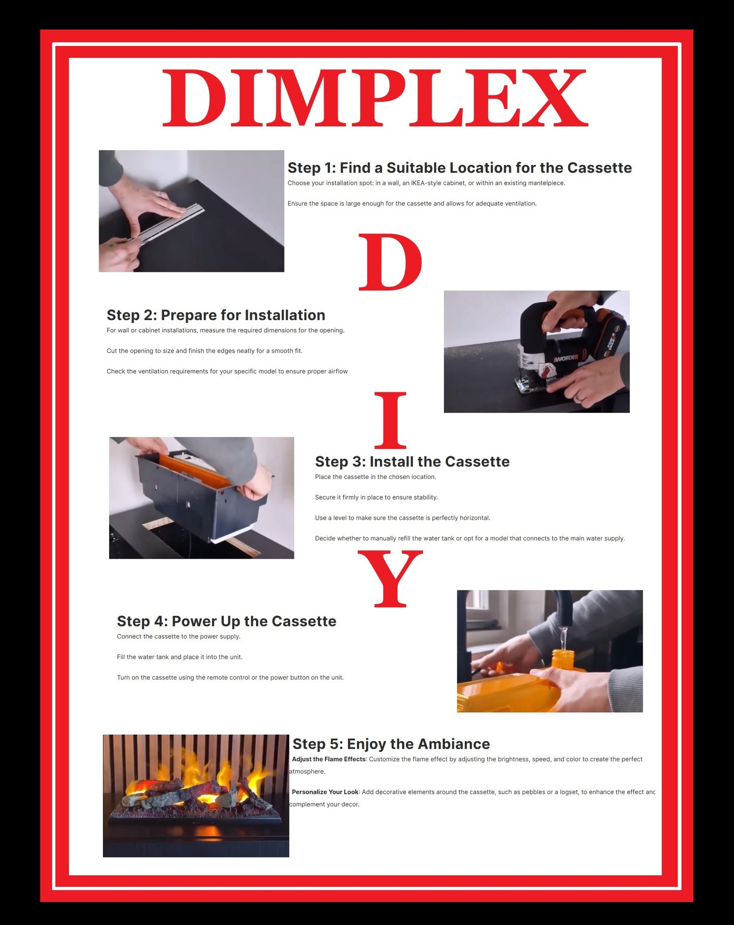 Dimplex Cassette Optimyst Water Vapour Electric Fire