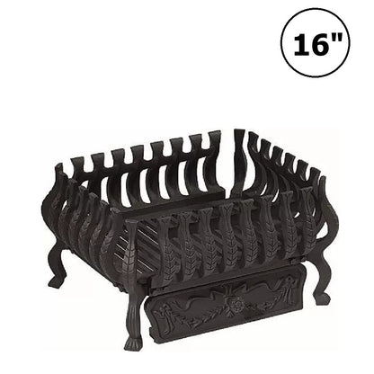 Valencia Remote Controlled Gas Basket Fire with Coal Effect Inset Gas Fire