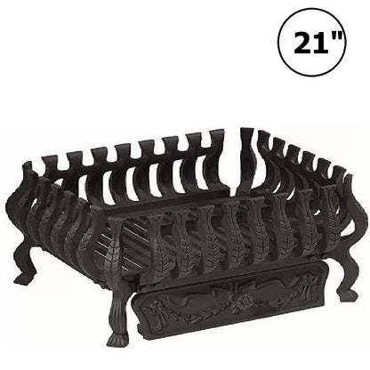 Valencia Remote Controlled Gas Basket Fire with Coal Effect Inset Gas Fire