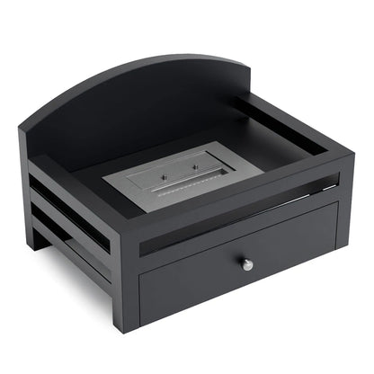 Scandi-Flames Bioethanol 18" Dunlaoighre Fireplace Bioethanol Basket in Kingston Black