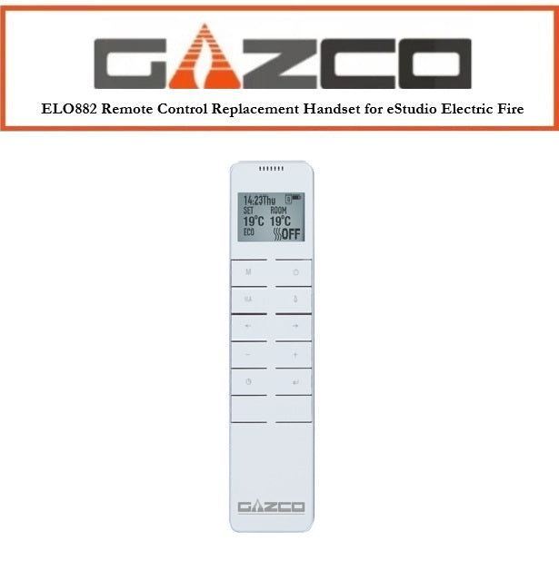 Gazco TGCELO882 Remote Control Replacement Handset for eStudio Electric Fires