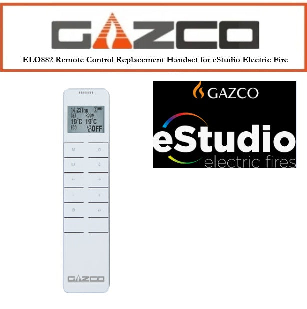 Gazco TGCELO882 Remote Control Replacement Handset for eStudio Electric Fires