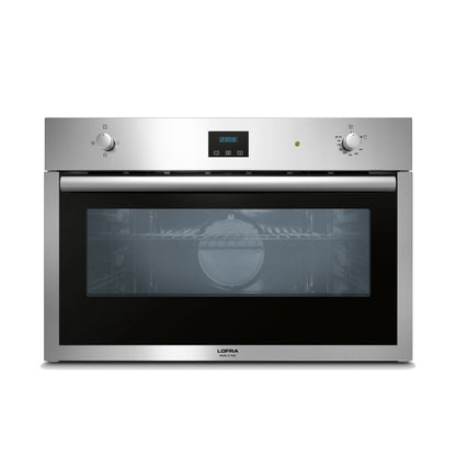 Lofra Etna 90 FAS 96GE Large Built In Stainless Steel Single Gas Oven 90cm wide.