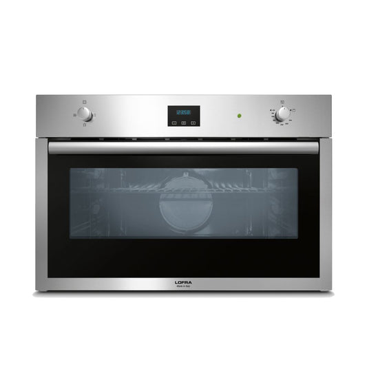 Lofra Etna 90 FAS 96GE Stainless Steel Large Fan Assisted Gas Oven 90cm wide.