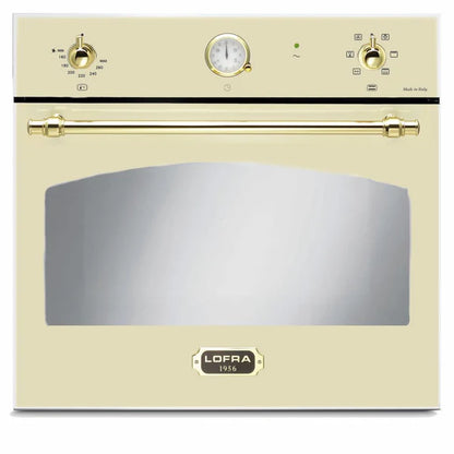 Cream Single Gas Oven & Cream Gas Hob 5 Burner Pack Retro : DVITA4C