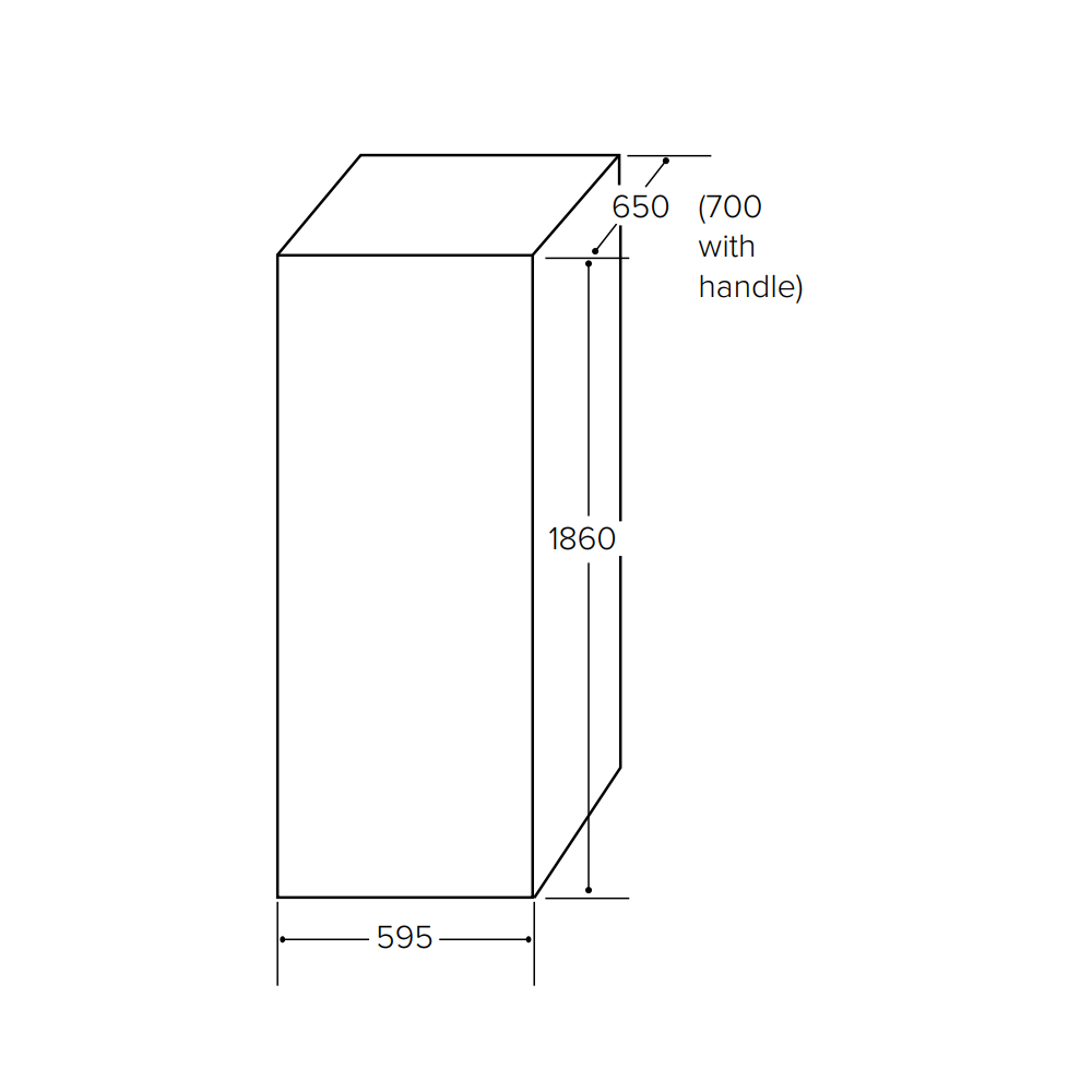 CDA FF821SC Stainless Steel Freestanding Fridge