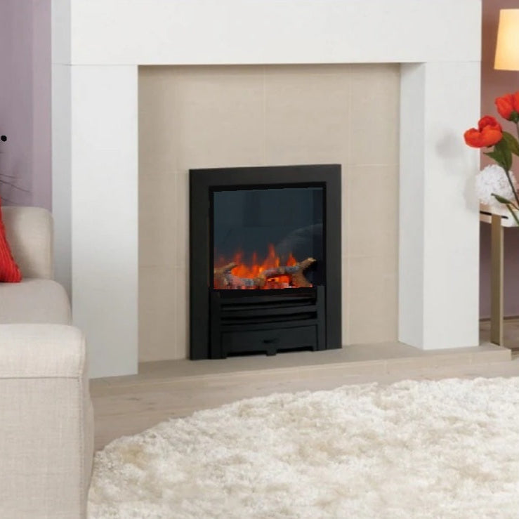 16" AtmosFire FX Budget Value Electric Fire with Log Effect with Black Frame