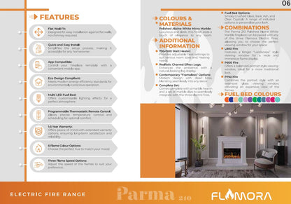 Flamora Bettola 800 Timber Electric Fireplace Suite for New Home Build Appartments